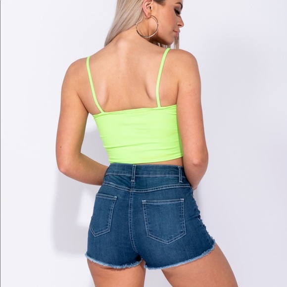 Neon Green Crop Top - Picture 6 of 7